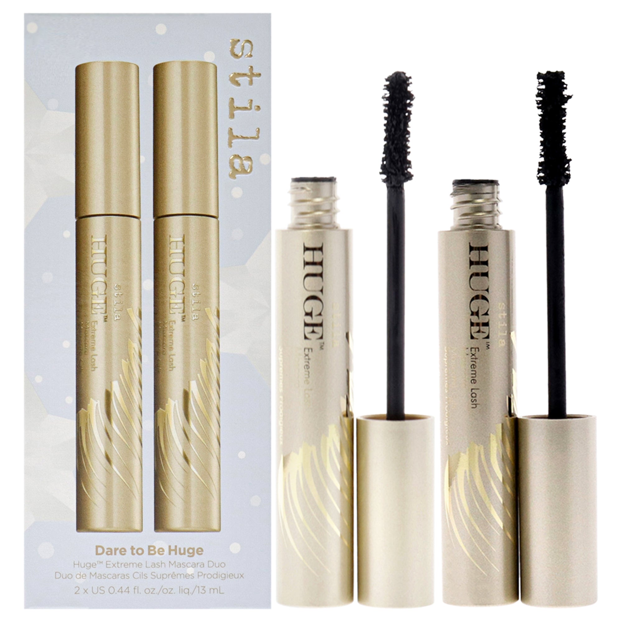 Dare to Be Huge Extreme Lash Mascara Duo - Black by Stila for Women - 2 x 0.44 oz Mascara