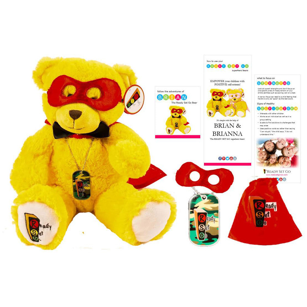 Brian, Super Hero Play Therapy Bear